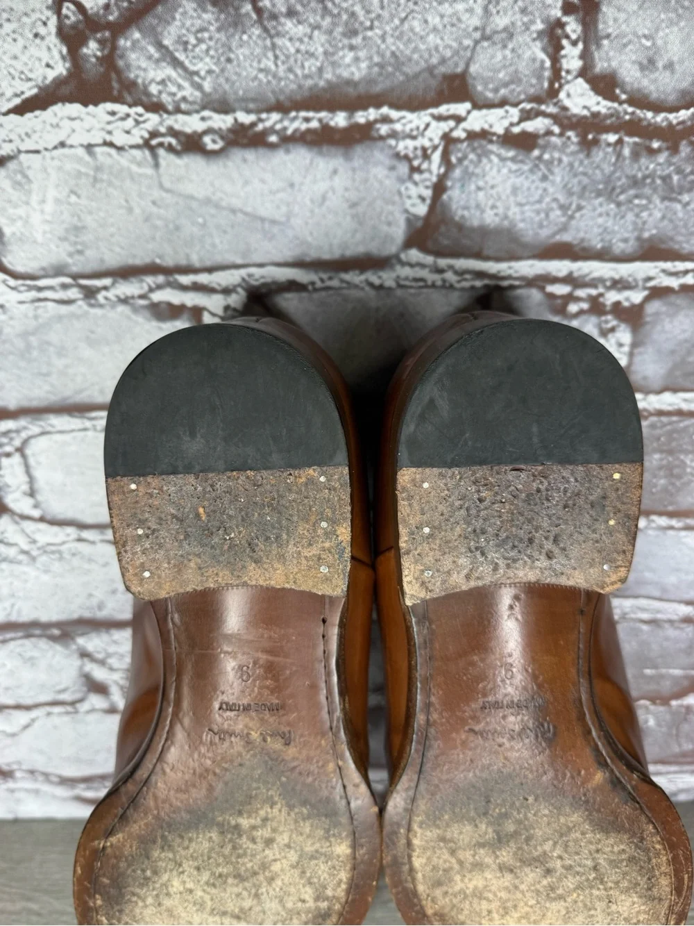 Paul Smith Brown Leather Wingtip Dress Lace Up Oxfords Shoes Men Sz 43EU/10M US